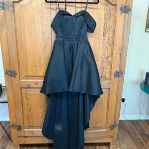 Windsor Elegant Black High-Low Dress